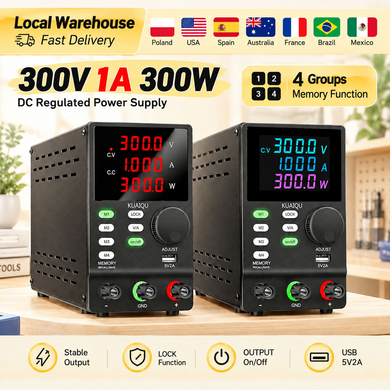 Switching Dc Power Supply 300V 1A - KUAIQU 300V 1A 300W DC 전원